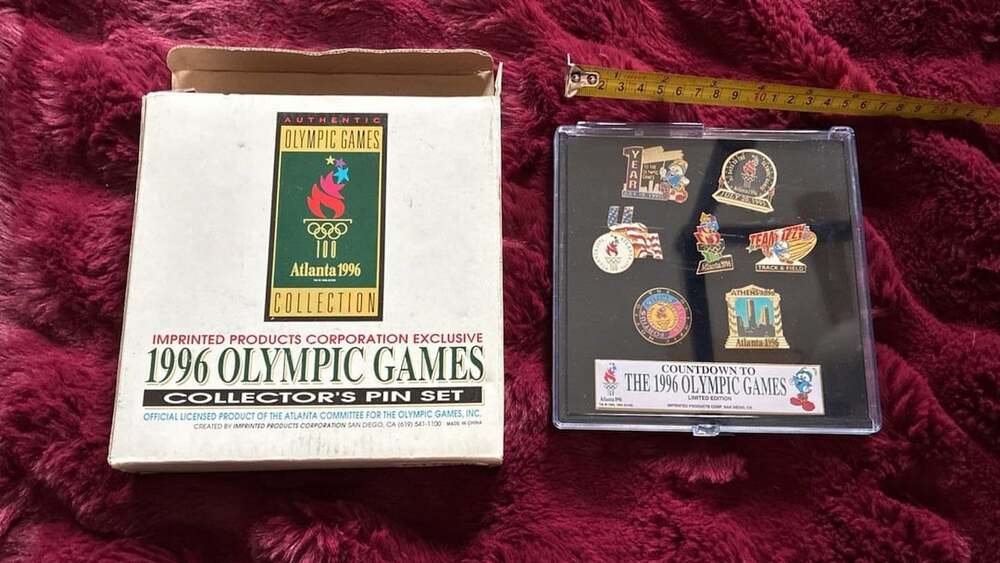 Imprinted Products Corporation 1996 Olympic Games Countdown Collector's Pin Set
